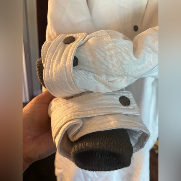 PIZAZZ Vintage 90s Cream Cotton Parka Faux Fur Collar Aspen Ski Lodge NWT M/L - Picture 8 of 17